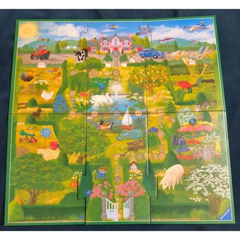 1992 Mystery Garden Board Game By Ravensburger 99% Complete